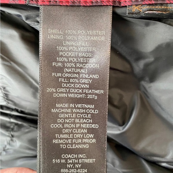 Women’s Coach Down Jacket - Picture 3 of 4